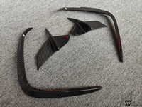 Kit de carrosserie de décoration de sortie d'air de pare-chocs arrière en fibre de carbone sèche de haute qualité 3K pour BMW Série 8 G14, style X amélioré, outils automobiles