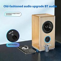 Nouveau récepteur BT 5.3 pour voiture, adaptateur audio BT, kit mains libres, récepteur BT pour voiture avec prise audio AUX 3,5 mm