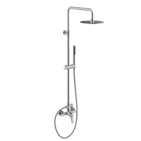 Ensemble de douche pluie en acier inoxydable 304 SUS316, mitigeur de bain et de douche brossé, robinet de douche pluie 2 fonctions avec barre coulissante réglable