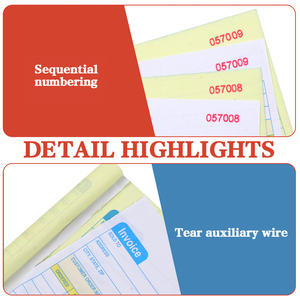 Custom Logo Purchase Order <strong>Form</strong> 2 Part A5 Carbonless Copies 8.3x5.5 Inch Invoice Book Carbonless Paper Cardboard Receipt Book - Product Image 4