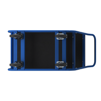 Chariot de table Chariot à outils 2 niveaux MDF 150kg Capacité de charge Chariot à plate-forme Chariot utilitaire pour camion à main