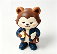 Figurine d'art de collection personnalisée en forme d'écureuil, statue de dessin animé en PVC, fabrication OEM en Chine, figurine personnalisée pour la vente en gros de produits de marque