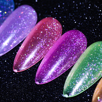 Fournitures pour ongles professionnels Salon de beauté Marque privée Soak off hema free Glitter UV Nail Gel Polish Set kit pour ongles en gel