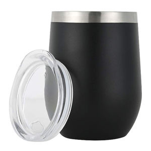 Approvisionnement d'usine 12 Oz 8x6x11 Cm Tasse à vin sous vide en acier inoxydable à double paroi avec ensemble de paille - Product Image 2