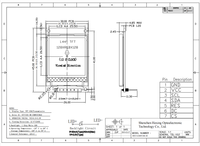 Layar LCD TFT 1,44 Inci Resolusi 128x128 Antarmuka 4SPI IC Driver S17735S Modul Layar Kecil