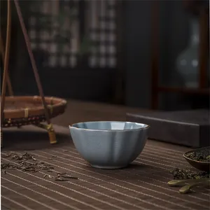 Set da tè fatto a mano Kung fu tazza da tè campione tazza da tè stile cinese pura tazza di porcellana manuale