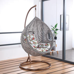Modern Outdoor <strong>Garden</strong> Patio Furniture Hand Woven PE Rattan Foldable High Quality Hanging Swing <strong>Egg</strong> <strong>Chair</strong> for Courtyard Use - Product Image 2