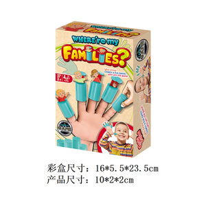 Popolare dove sei la mia famiglia mini dito giocattolo per bambini giochi educativi con le dita che abbinano le schede interattive set di giochi - Product Image 5