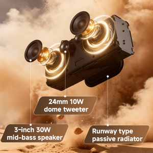 <span class=keywords><strong>Boomsbox</strong></span> portable sans fil pour 5.4 50W, enceinte avec caisson de basses double usage pour la maison et l'ordinateur, enceinte extérieure avec poignée - Product Image 5