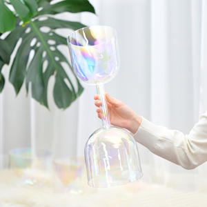 ชุดขันคริสตัลสองหัวพร้อมหูจับ สำหรับการบำบัดด้วยเสียงและการทำสมาธิทางดนตรี - Product Image 3