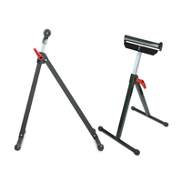 Support de rouleau à hauteur réglable de cheval de scie mobile robuste professionnel avec scie à onglets matériau en acier Sawzall