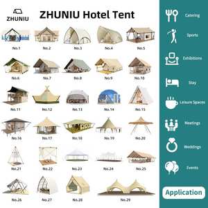 Tentes d'auvent <span class=keywords><strong>de</strong></span> camping d'hôtel en forme <span class=keywords><strong>de</strong></span> W pour des événements <span class=keywords><strong>de</strong></span> camping en plein air résidence d'hôtel <span class=keywords><strong>de</strong></span> camping en plein air (les tailles peuvent être personnalisées) - Product Image 5