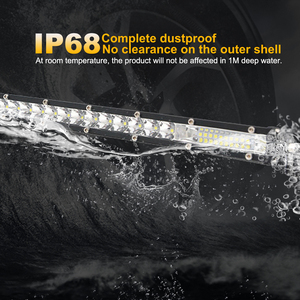 Barra luminosa a LED Ultra sottile <span class=keywords><strong>da</strong></span> 7-50 pollici Off Road 4x4 barra luminosa <span class=keywords><strong>da</strong></span> <span class=keywords><strong>lavoro</strong></span> a LED per Jeep Truck ATV SUV <span class=keywords><strong>faro</strong></span> a LED per auto 12V 24V - Product Image 5