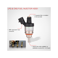 Injektor Bahan Bakar Diesel H2001 LPG/CNG Tipe Rail DC 12V Merek HANA Logam Garansi 2 Tahun untuk Penggantian Mobil, Produk Baru Laris Terjual
