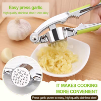 Presse-ail multifonctionnel de qualité supérieure de cuisine portable en alliage de zinc