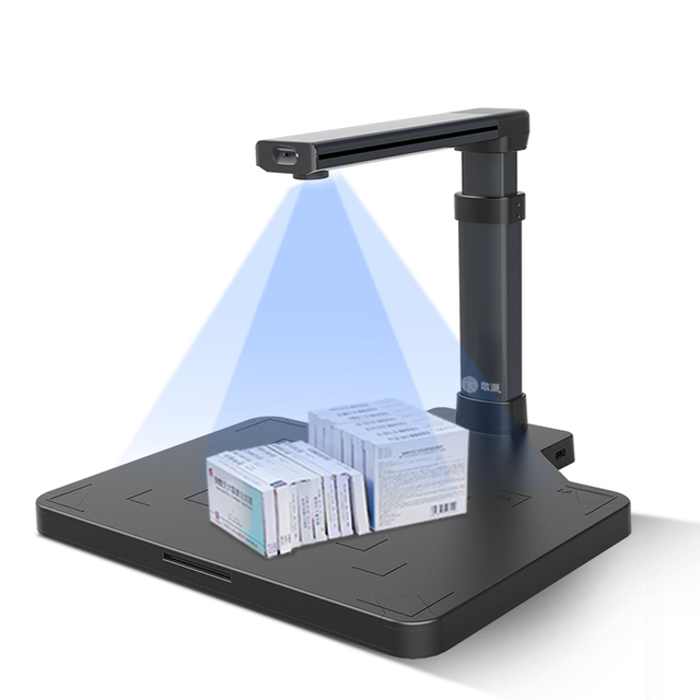 Automatic Focus Large Format Passport Ocr Scanning Reader Portable Document Camera Scanner for Pharmacy