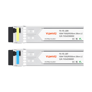 Yunvo 100BASE-BX-U SFP BiDi 100 Mb/s modulo ricetrasmettitore in fibra ottica GLC-FE-100BX-D con Tx1310/Rx1550nm per 20KM di trasmissione - Product Image 5