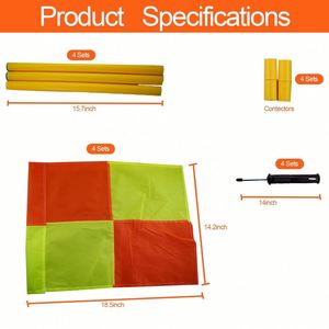 Banderín de Esquina para Fútbol de Doble Cara de Poliéster para Aplicaciones en Exteriores con Diseño Personalizado al por Mayor - Product Image 4