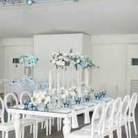 Chaises et tables de mariage modernes pour hôtels avec structure en acier inoxydable, couleur personnalisable pour salle à manger, salon et usage extérieur