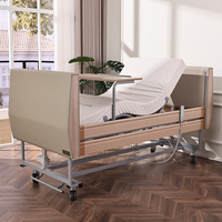 Lit d'hôpital entièrement électrique, lit de soins à domicile, utilisation en maison de retraite, 5 fonctions, matelas 900x2000mm, hauteur réglable 385-810mm, OEM