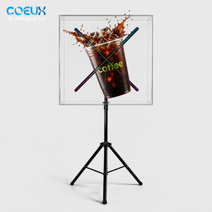 Pantalla Publicitaria Holográfica 3D para Exteriores, Resistente al Agua, con Menú Personalizado, Foto de <span class=keywords><strong>Anime</strong></span>, Caja de Luz LED Giratoria para Restaurante y Hotel - Product Image 1