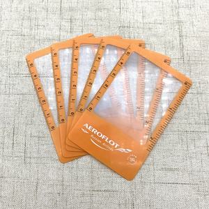Marque-page en plastique Loupe avec <span class=keywords><strong>règle</strong></span> Loupe de lecture en PVC Loupe de <span class=keywords><strong>taille</strong></span> carte de crédit - Product Image 6