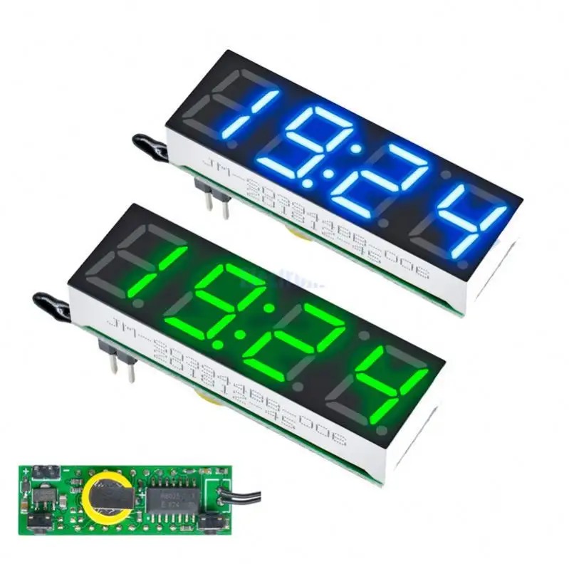 3 In 1 LED DS3231SN Digital Clock Temperature Voltage Module DIY Time/Thermometer/Voltmeter DC 5-30V Blue Green Red LED Display