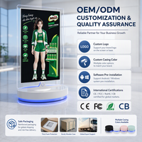 Kios Digital Signage Interaktif Dua Sisi, Tipe Lantai, Layar Sentuh 43/49/55 Inci