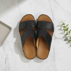 Sandales arabes sur mesure, fabriquées à la main, de luxe, pour hommes, 2026, avec pièces métalliques personnalisées, pour le Ramadan et le quotidien - Product Image 1