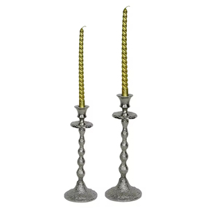Portavelas de Aluminio Plateado de Lujo, Hechos a Mano, Modernos y Elegantes, para Decoración Navideña del Hogar y Hoteles - Product Image 5