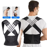 Ceinture de soutien lombaire professionnelle, correcteur de posture, dos avec sangle réglable, attelle d'épaule, ceinture de correction, adolescent, adulte