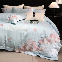 Linge de lit 7 pièces de literie en coton pur king size ensembles de literie 7 pièces de luxe