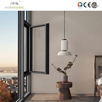 Fenêtres et portes à persiennes en aluminium à rupture de pont thermique, modernes, de haute qualité, résistantes aux ouragans, insonorisées, pour extérieur, conformes aux normes NFRC USA