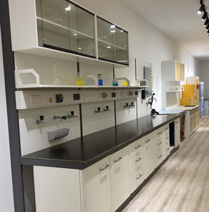 โต๊ะทดสอบเหล็ก โต๊ะปฏิบัติการในห้องปฏิบัติการ โต๊ะทำงานในห้องแล็บ เฟอร์นิเจอร์ห้องแล็บสำหรับโรงเรียนหรือมหาวิทยาลัย - Product Image 2