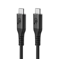 Kabel Data pengisian daya Cepat Premium 40Gbps 240W tipe-c 1M USB-C kabel USB4
