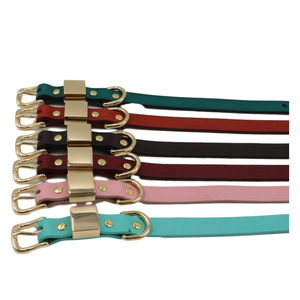 Correa de cuero suave resistente al desgaste para perro y gato, <span class=keywords><strong>Collar</strong></span> resistente y duradero, cómodo y a la moda - Product Image 1