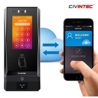 Sistema de Control de Acceso CT10 TCP/IP WiFi RFID VoIP para Apartamentos, Compatible con NFC, BLE, Identificación Móvil, Código QR, Software de Servidor en la Nube