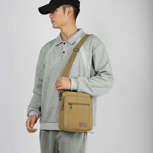 Bolso Bandolera de Lona para Hombre, Estilo Vintage, con Cierre, Moderno - Product Image 6