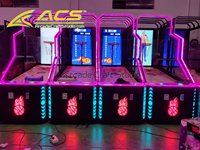 Machine de tir au panier de basket électronique commerciale ACS pour parc d'attractions intérieur, jeu d'arcade en anglais
