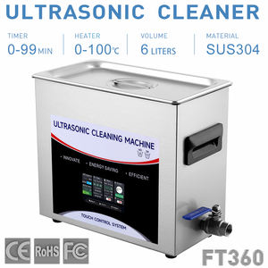 6L multifunzionale Ultra sonico bagno d'acqua ad alta frequenza laboratorio dentale pulitore ad ultrasuoni bagno - Product Image 2