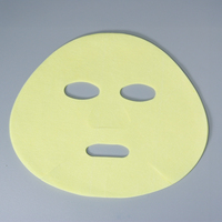 Masque facial sec écologique au curcuma avec fonctions hydratantes, nourrissantes et blanchissantes, en matériau non tissé pour les soins de la peau