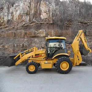 Hot Selling 2.5 Ton Capacity 4x4 Wheel Tractor Excavator Digger Earth Moving Machine Backhoe Loader for Sale