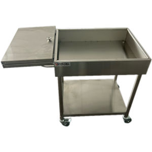 Chariot à lunch en acier inoxydable VICTORY avec roue en inox Équipement de cuisine pour hôtels, restaurants et supermarchés - Product Image 3