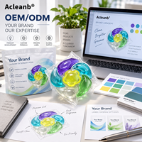 Lessives en dosettes écologiques jetables multi-chambres nettoyage en profondeur faible résidu approvisionnement en vrac OEM ODM marque privée personnalisée