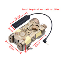 Lunette de visée laser en métal L3-NAGL avec laser rouge/vert/bleu + laser IR + lampe torche LED blanche + interrupteur à pression Combo DE