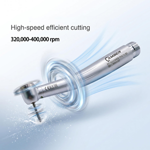 Turbina dental de aire 420000 RPM 135 ° Pieza de mano dental autoclavable de alta velocidad con botón pulsador para dentista - Product Image 2