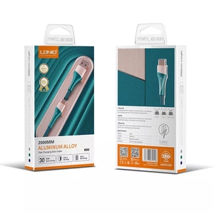 Ldnio Ls631 30W Sạc Cáp Cho <span class=keywords><strong>iPhone</strong></span> Nhanh Chóng Sạc Bện USB Để <span class=keywords><strong>Micro</strong></span> USB Tipo Loại C Android Ngày Cáp - Product Image 1