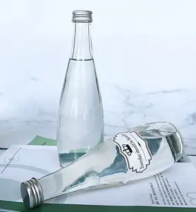 Прозрачная стеклянная бутылка для минеральной воды, 330 мл, 500 мл