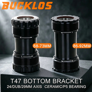 Boîtier de pédalier de vélo BUCKLOS T47 68/73MM 86/92MM avec roulements en acier/céramique, filetage BSA, 24mm 30mm <span class=keywords><strong>DUB</strong></span> P5 T47 BB - Product Image 1