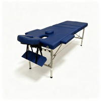 Table de massage à 3 sections en acier inoxydable, hauteur réglable, pour les soins de beauté et les spas